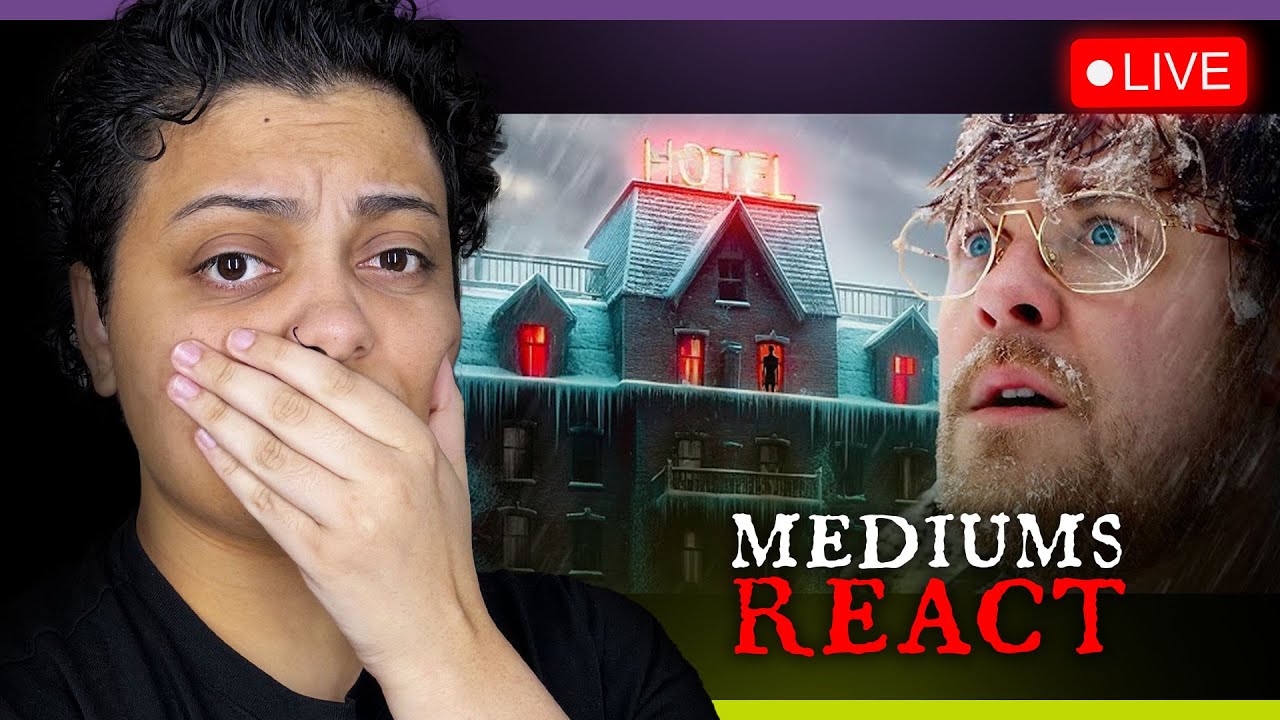 REACTING TO GARRETT WATTS Overnight in an EXTREMELY HAUNTED HOTEL | Psychic Medium Livestreams