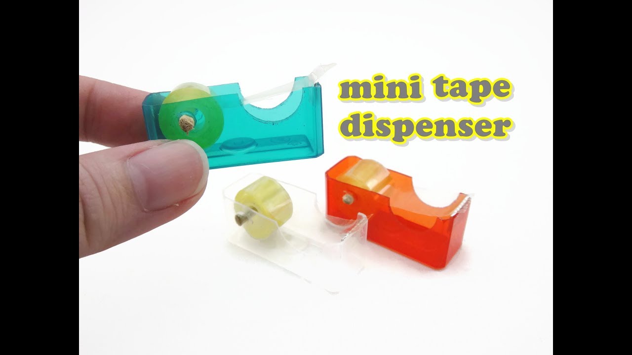 DIY Miniature Doll Accessories Mini Tape Dispenser - School Supplies - Really Works!