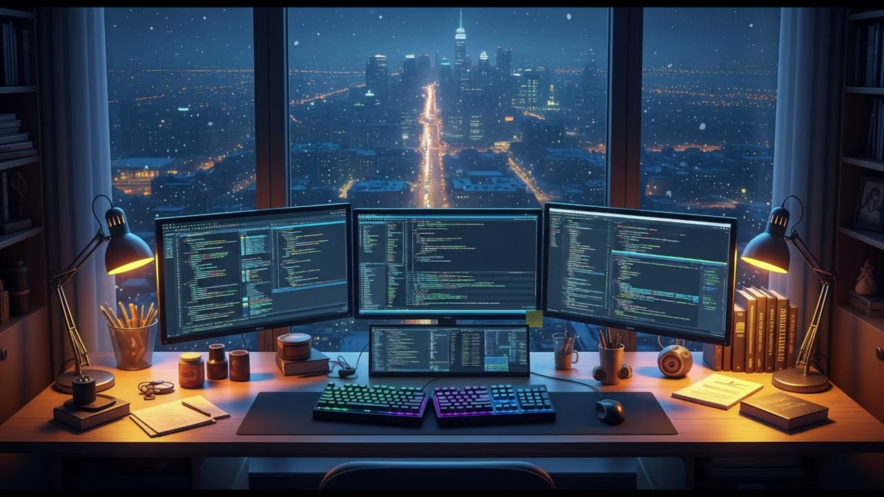 Cozy Coding Winter Night | Lofi for Programmers
