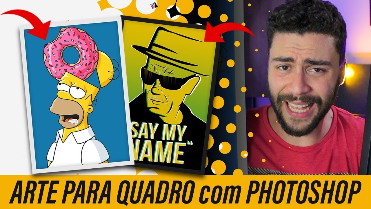 Arte para quadro com Photoshop | Como eu faço #27