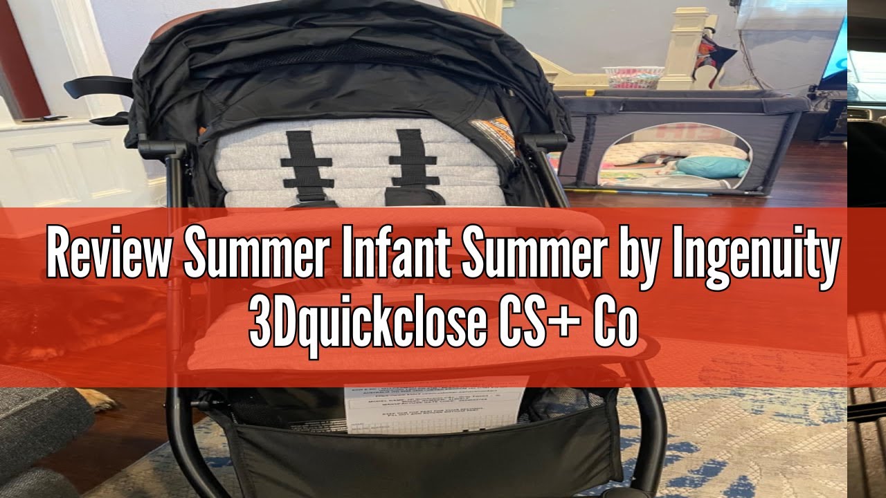 Review Summer Infant Summer by Ingenuity 3Dquickclose CS+ Compact Fold Stroller, Car-Seat Compatible