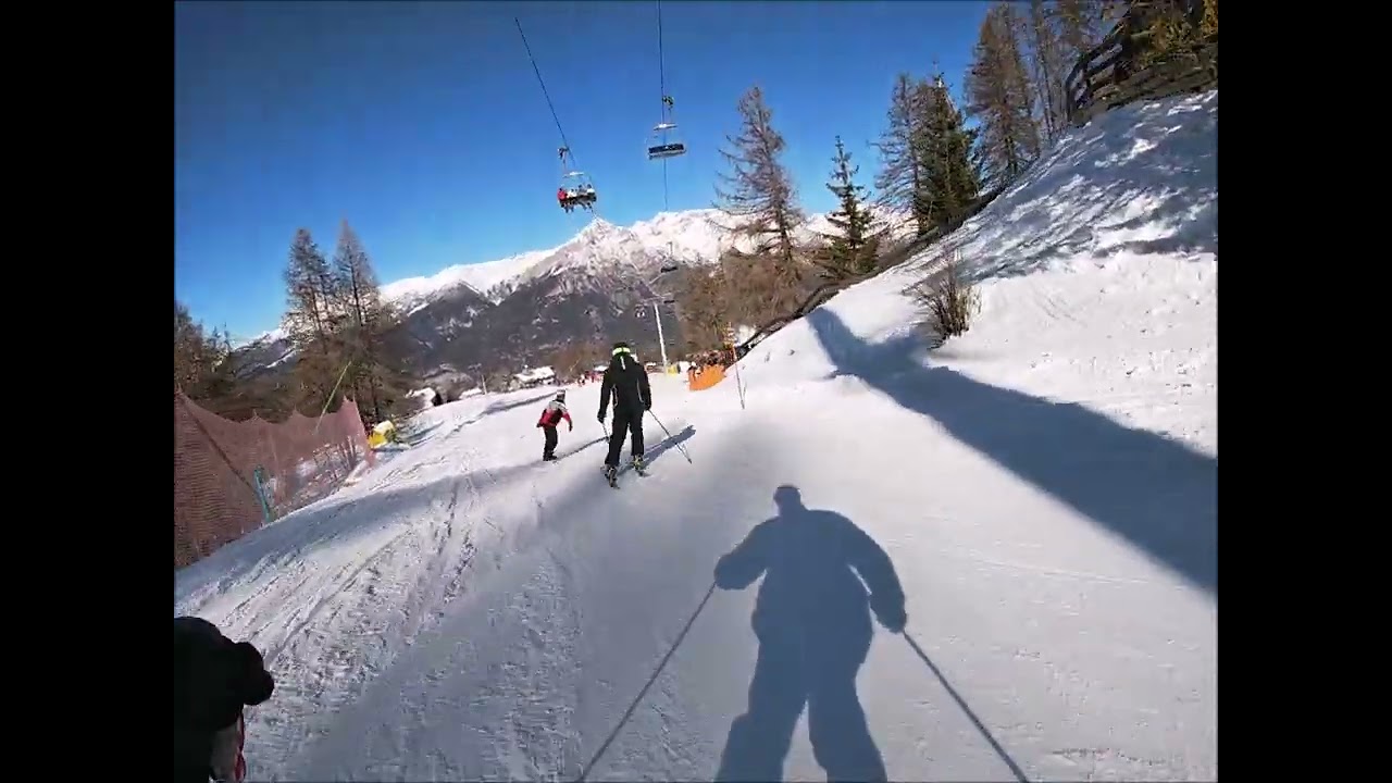 Sauze D'Olux sugli sci