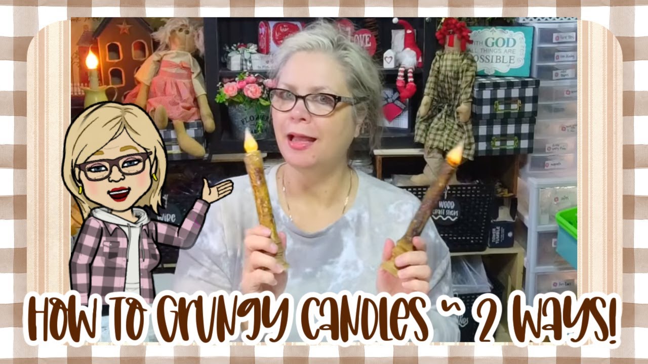 🤎 🕯 How to Grungy Candles
