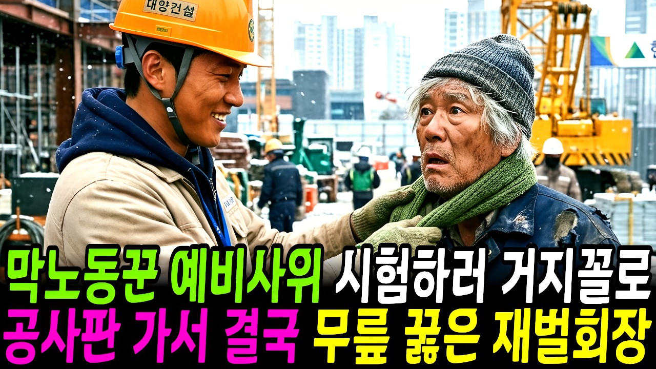 막노동꾼 예비사위 시험하러 거지꼴로 공사판 가서 결국 무릎 꿇은 재벌회장