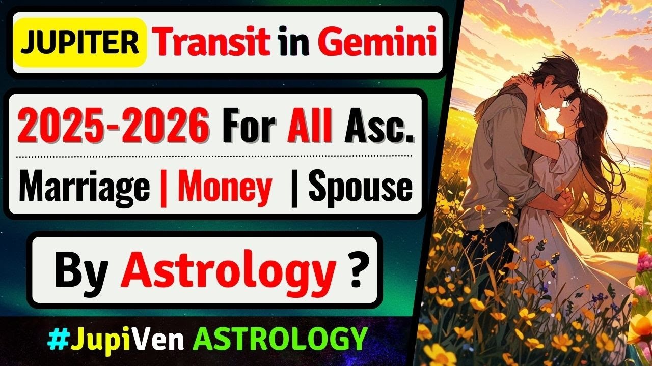 Jupiter Transit in Gemini 2025 For All Ascendant | Jupiter Transit 2025-26 for all Signs | Astrology