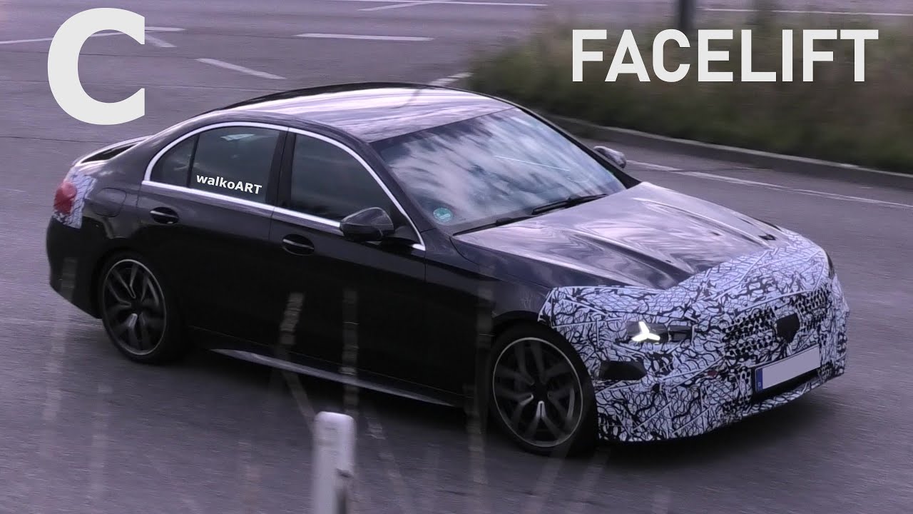 Mercedes Erlk&ouml;nig C-Klasse W206 MoPf * C-Class Facelift prototype (& GLB) * 4K SPY VIDEO