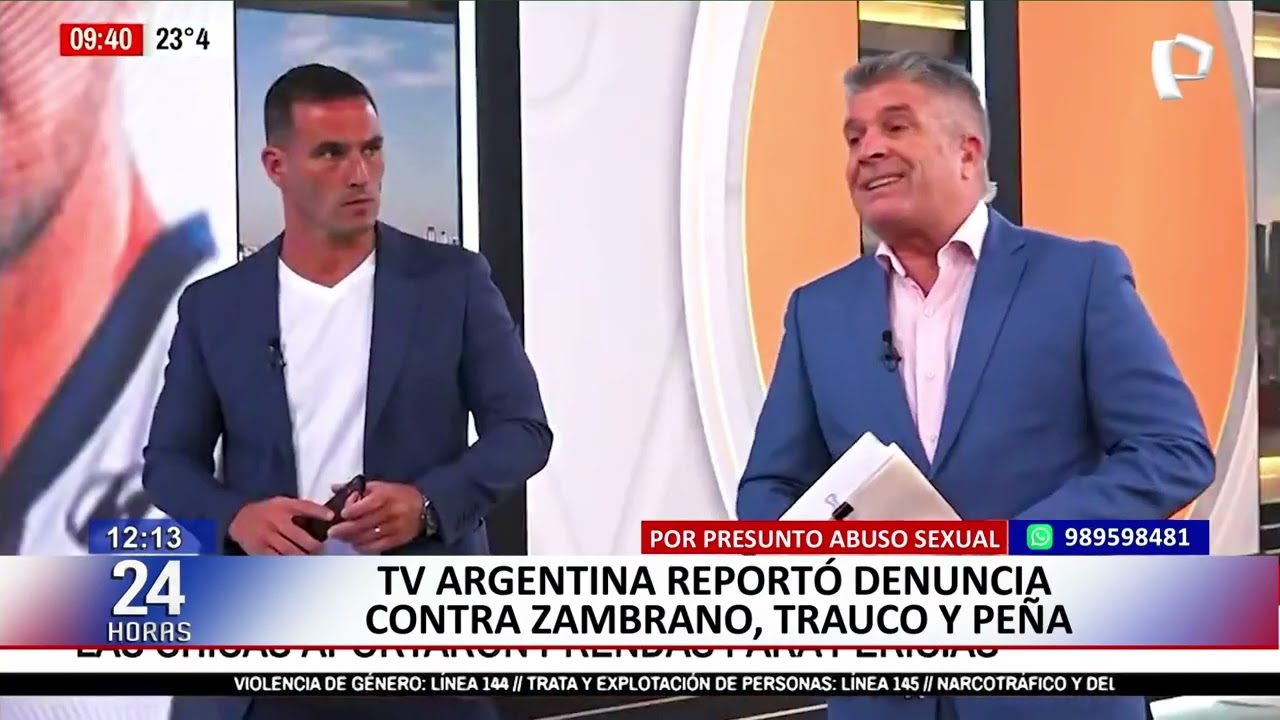 24 HORAS | Prensa argentina informó sobre denuncia contra Zambrano, Trauco y Peña