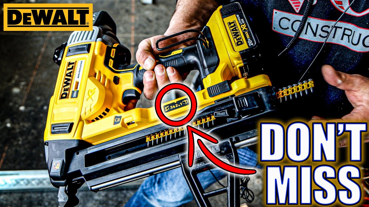 Гвоздезабивной пистолет по бетону DeWALT XR ИМЕЕТ ОСОБЕННОСТЬ! (не упускайте это из виду!)