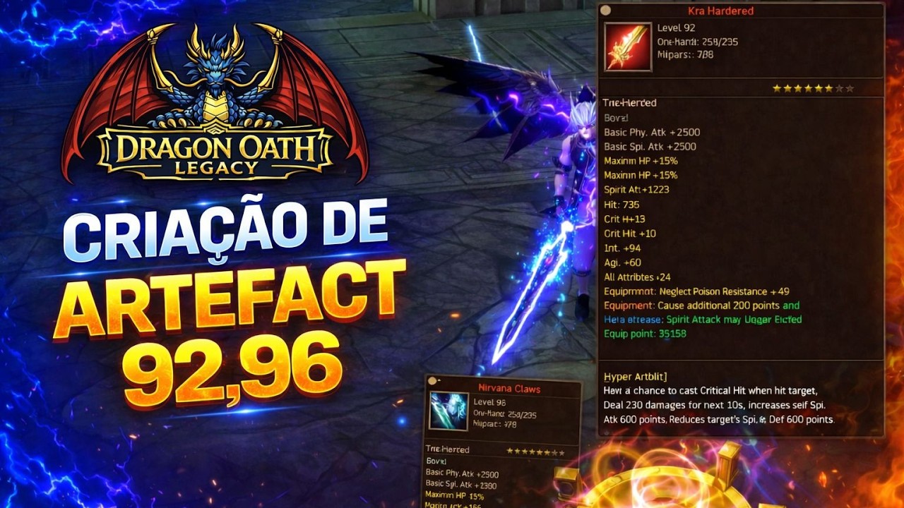 Guia Completo: Como Fabricar Artefatos Lv 92 e Lv 96 | Processo, Requisitos e Materiais