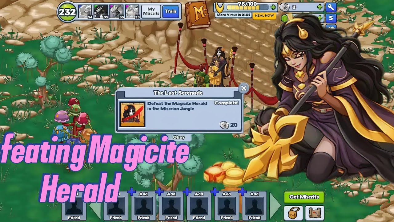 Defeating Magicite Herald in the Miscrian Jungle
