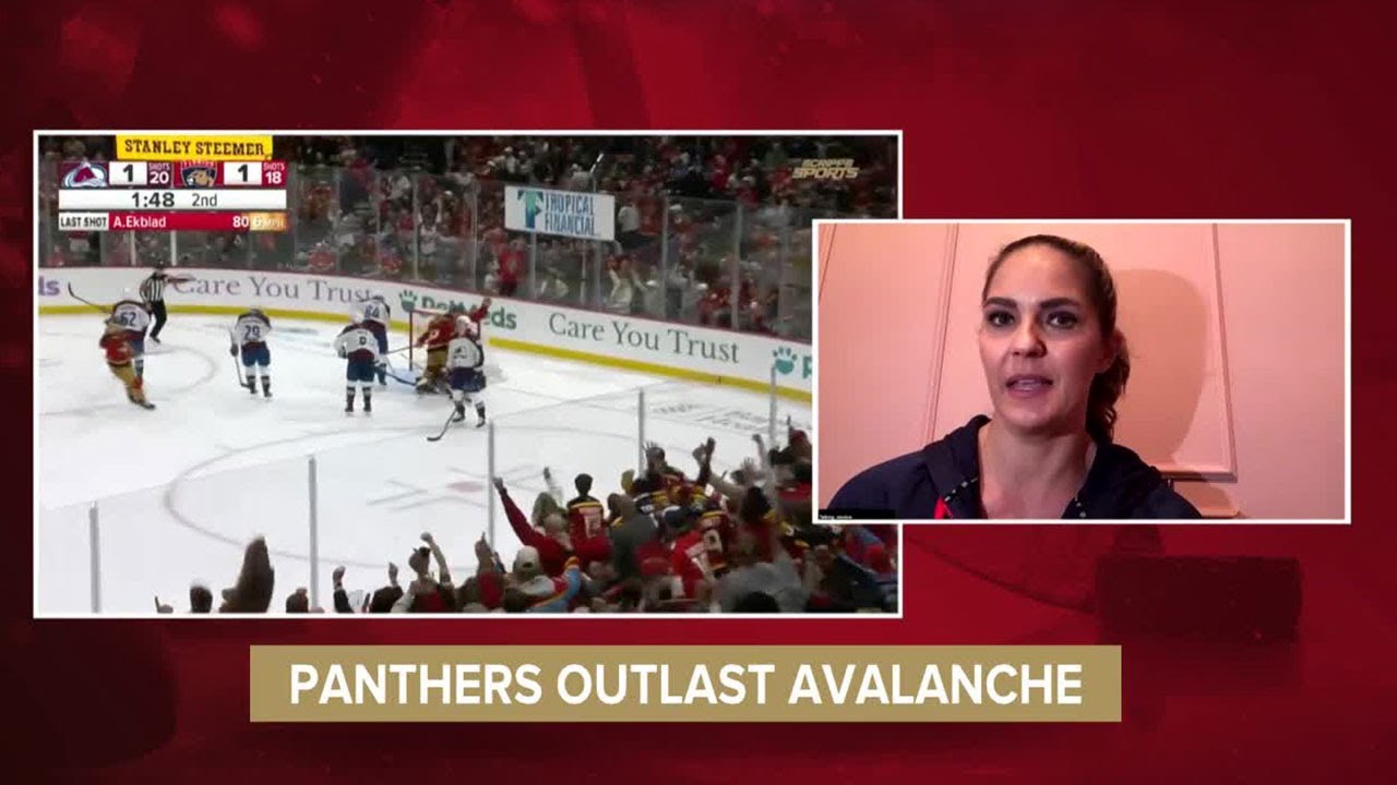 WPTV's Mike Trim talks with Panthers TV host Jessica Blaylock