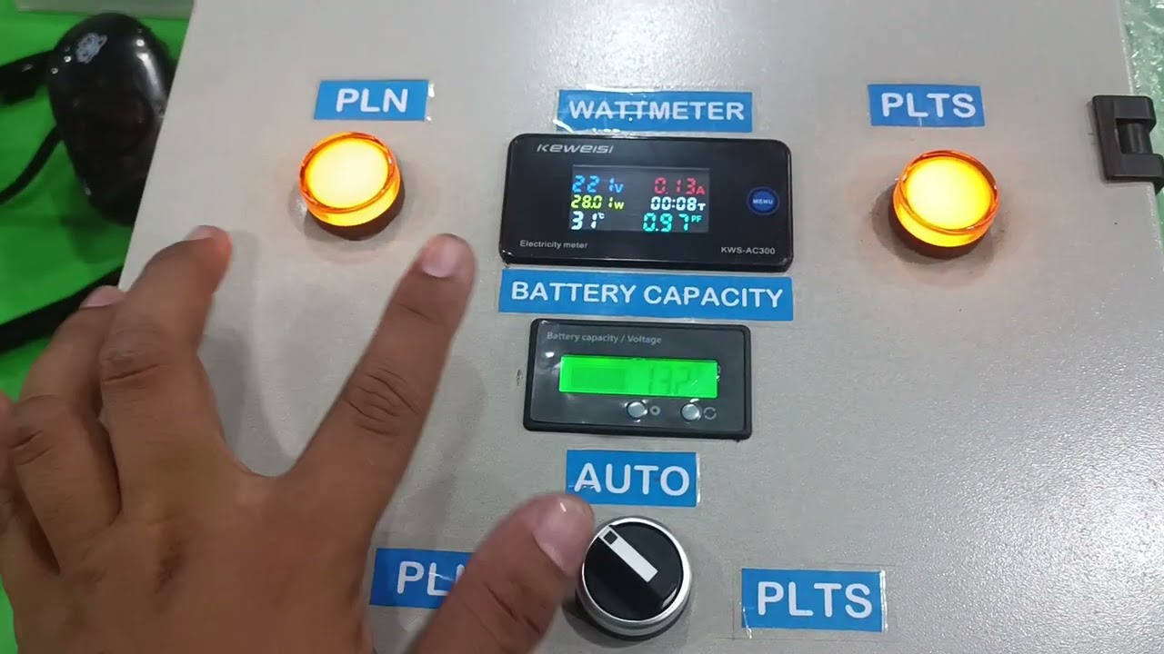 uji coba box panel plts hybrid 12v 1000w a/n Sukron