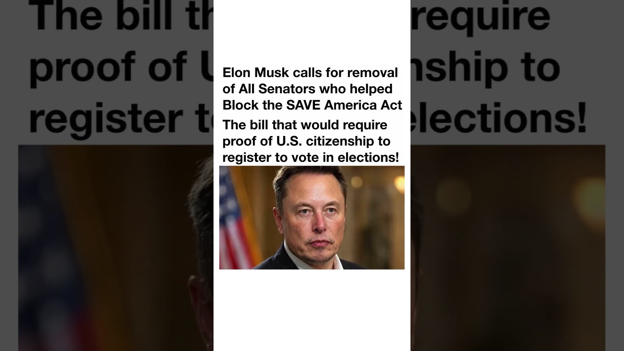 Elon Musk Election Bill Debate 🇺🇸
