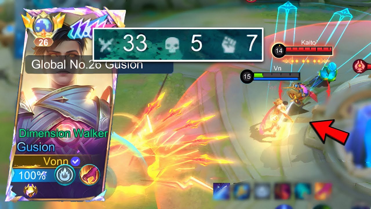 GUSION IS THE NEW KILLING MACHINE!🔥 33 KILLS IN RANK GAME! BACK TO META?!! -MLBB