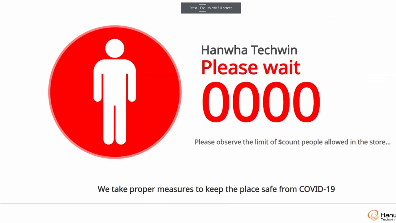 Configuring the Wisenet Occupancy Monitoring Application v1.1