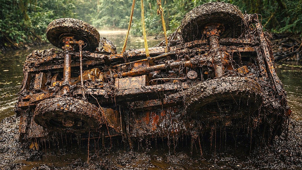 Extreme Restoration of a Rusted Dump Truck Recovered from a River After a Fatal Accident