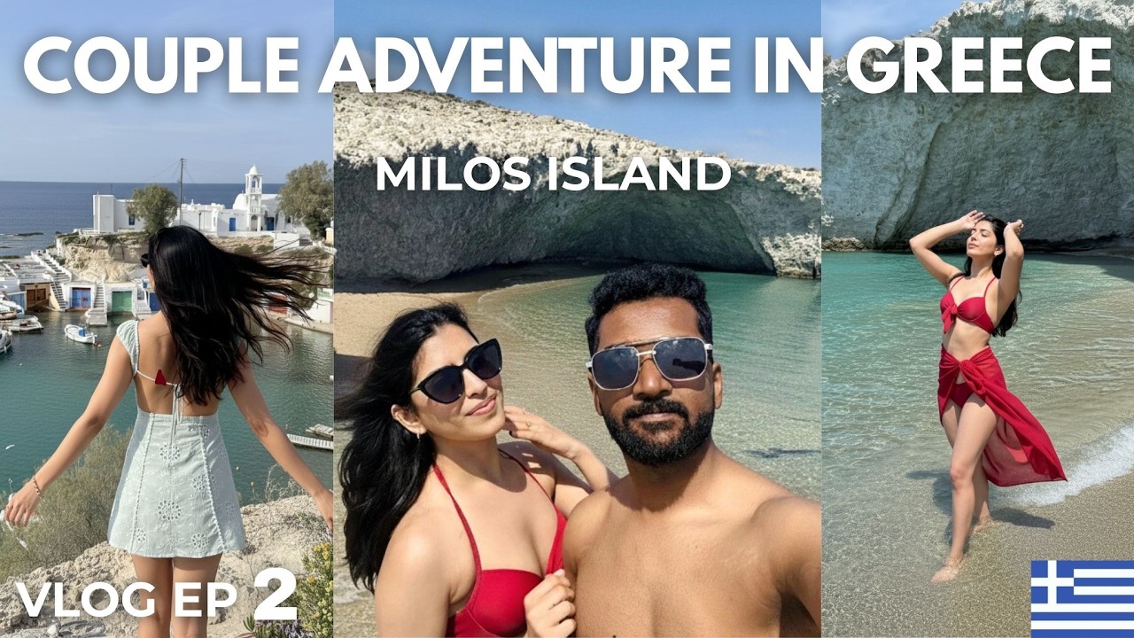 Couple Adventure to Greece’s Hidden Gems You’ve Never Seen😍 | Milos Vlog EP 2