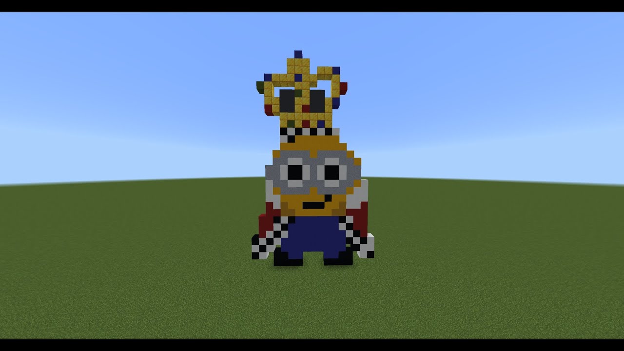 How To Build King Bob Pixel Art In Minecraft