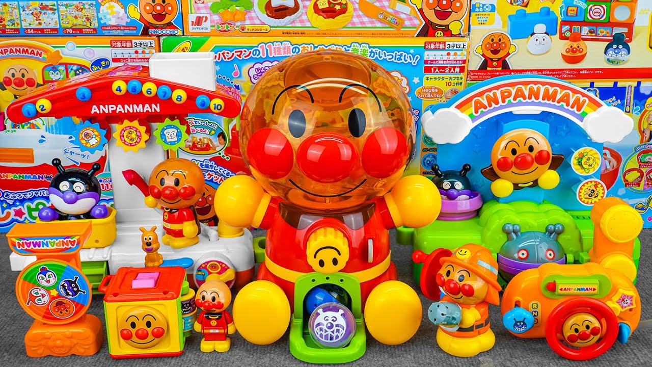 97 Minutes Satisfying with Unboxing Fun Anpanman Bath Toy Set Collection ASMR 😊