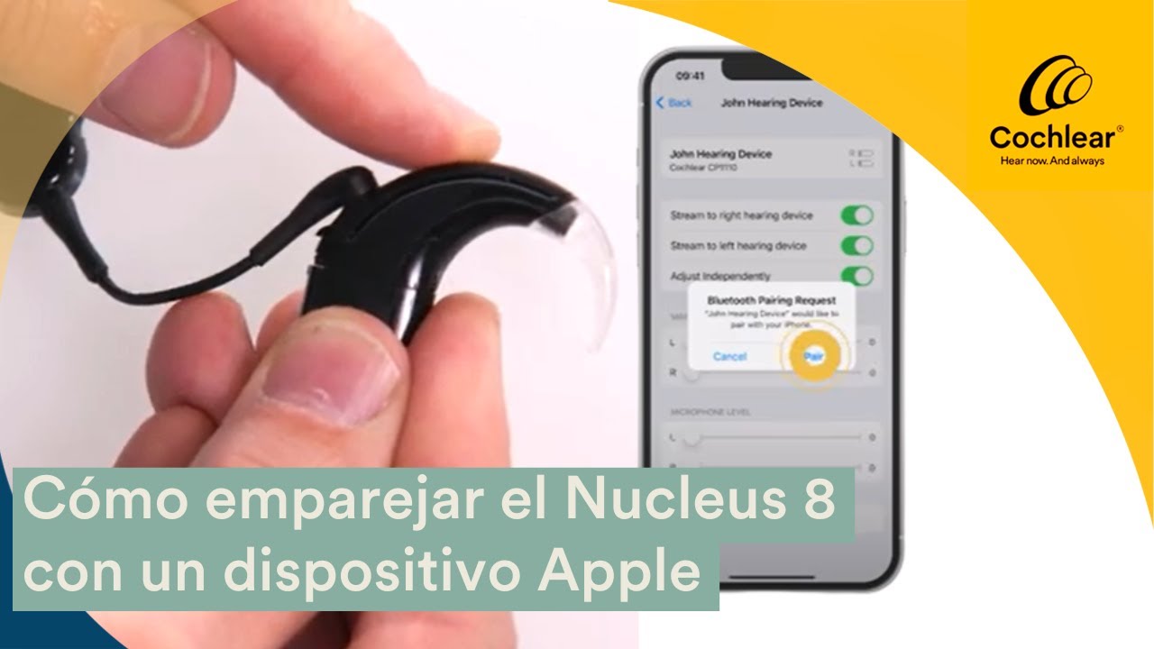 Cómo Emparejar Nucleus 8 de Cochlear con un Dispositivo Apple | Cochlear Latinoamérica