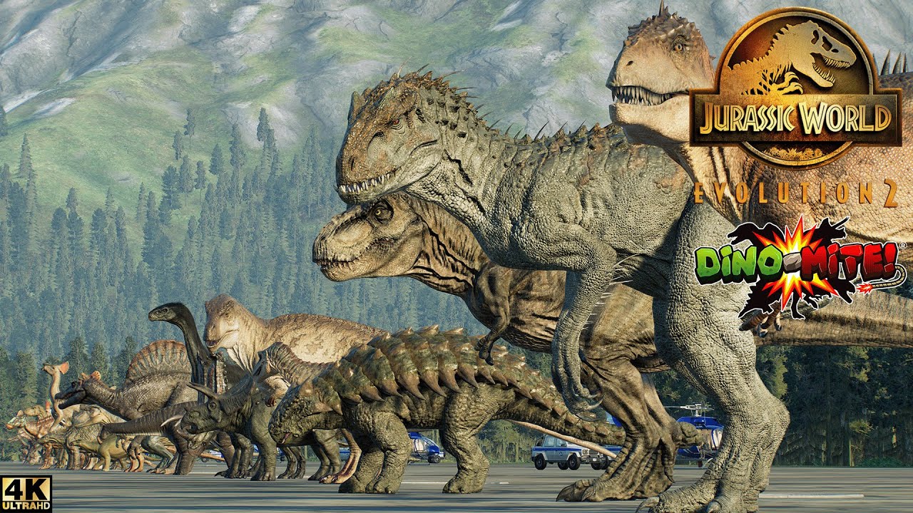 DINOSAUR SIZE COMPARISON BY LENGTH | SHOWCASE | JURASSIC WORLD | JURASSIC PARK