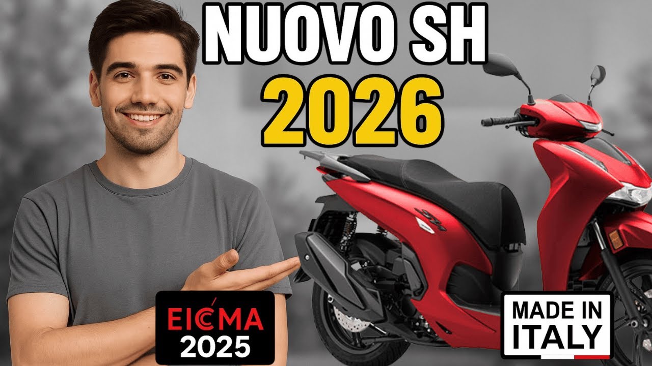 Nuova Honda SH 2026 la Rivoluzione dello Scooter Italiano!