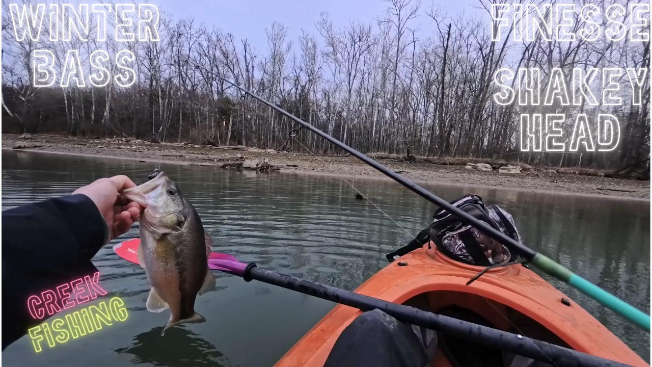 CREEK FISHING [ Late winter kayaking for largemouth ft. @Kobehookset615 ]