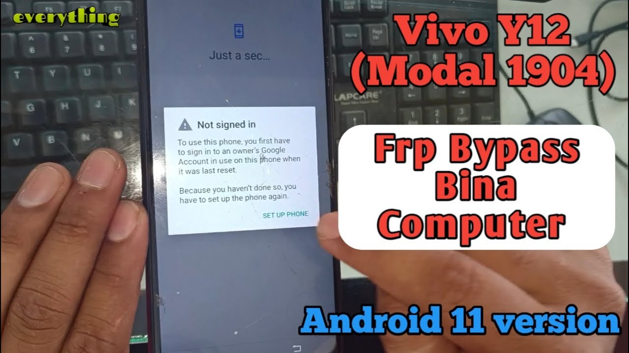 Vivo 1904, Vivo Y12 Frp Bypass Bina Computer Ke Android 11 Version (ONLY 4 MIN) Game Over