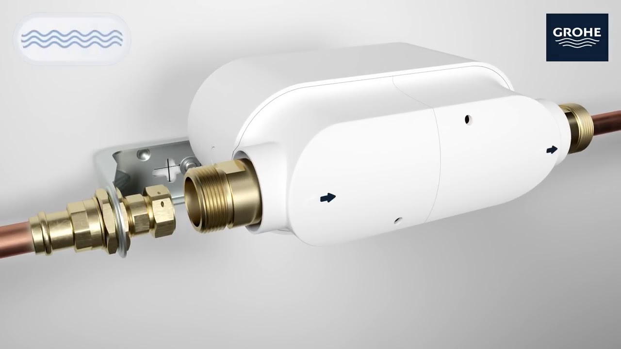 Простая установка и настройка контроллера воды Grohe Sense Guard