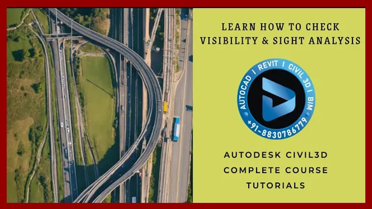 Autocad Civil 3D | How to Check Visibility & Sight Analysis | Sight Distance in Highway Engineering