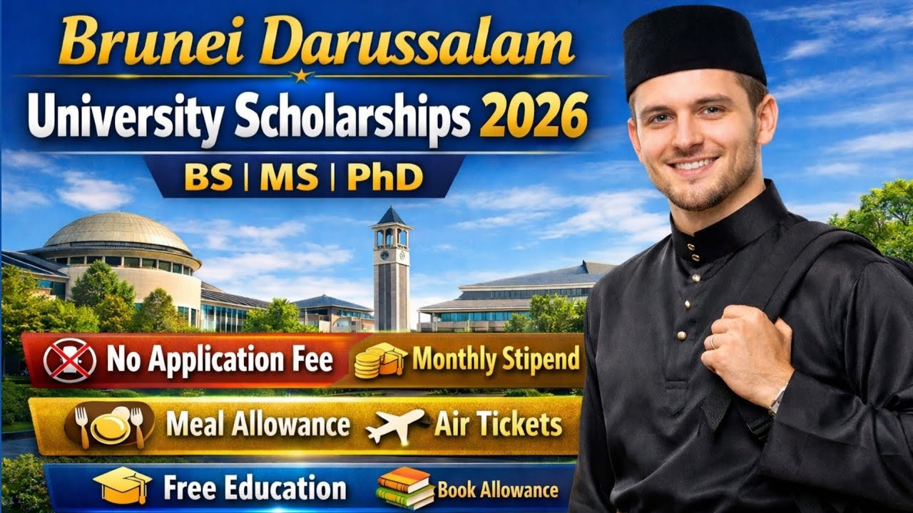 University of Brunei Darussalam Scholarships 2026 | BS, MS, PhD | No Application Fee