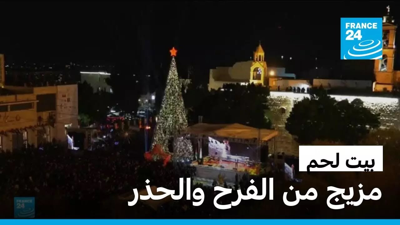 بيت لحم: شجرة الميلاد تضيء ساحة المهد رغم الجراح