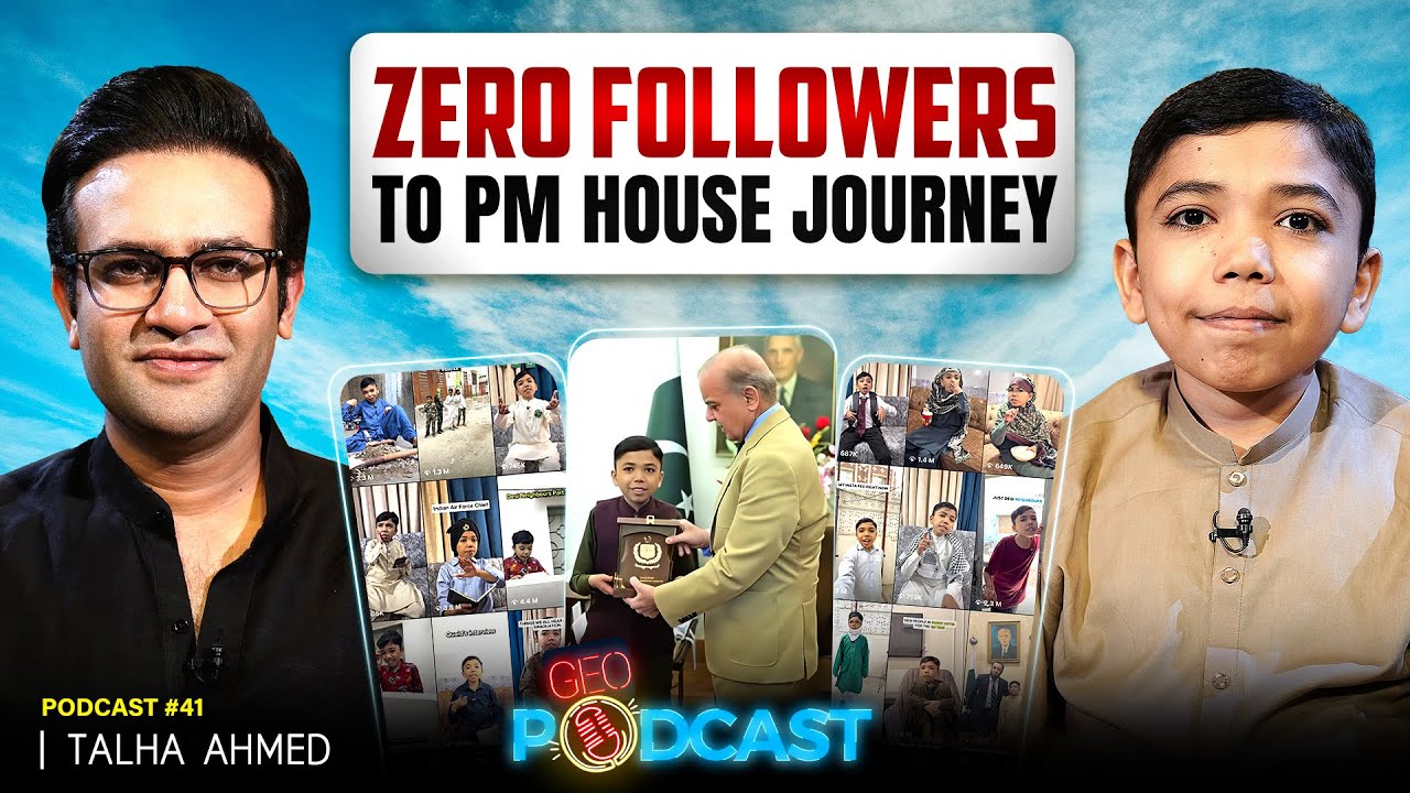 𝗭𝗲𝗿𝗼 𝗙𝗼𝗹𝗹𝗼𝘄𝗲𝗿𝘀 𝘁𝗼 𝗣𝗠 𝗛𝗼𝘂𝘀𝗲 | Talha Ahmed's journey | Geo Podcast with Mubashir Hashmi