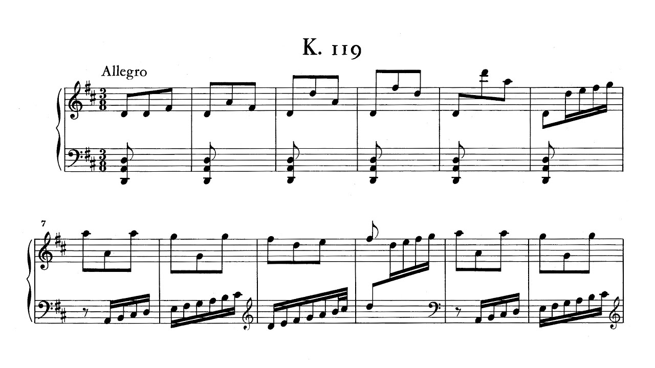 D. Scarlatti - Sonata in D major, K.119 (Ivo Pogorelich)