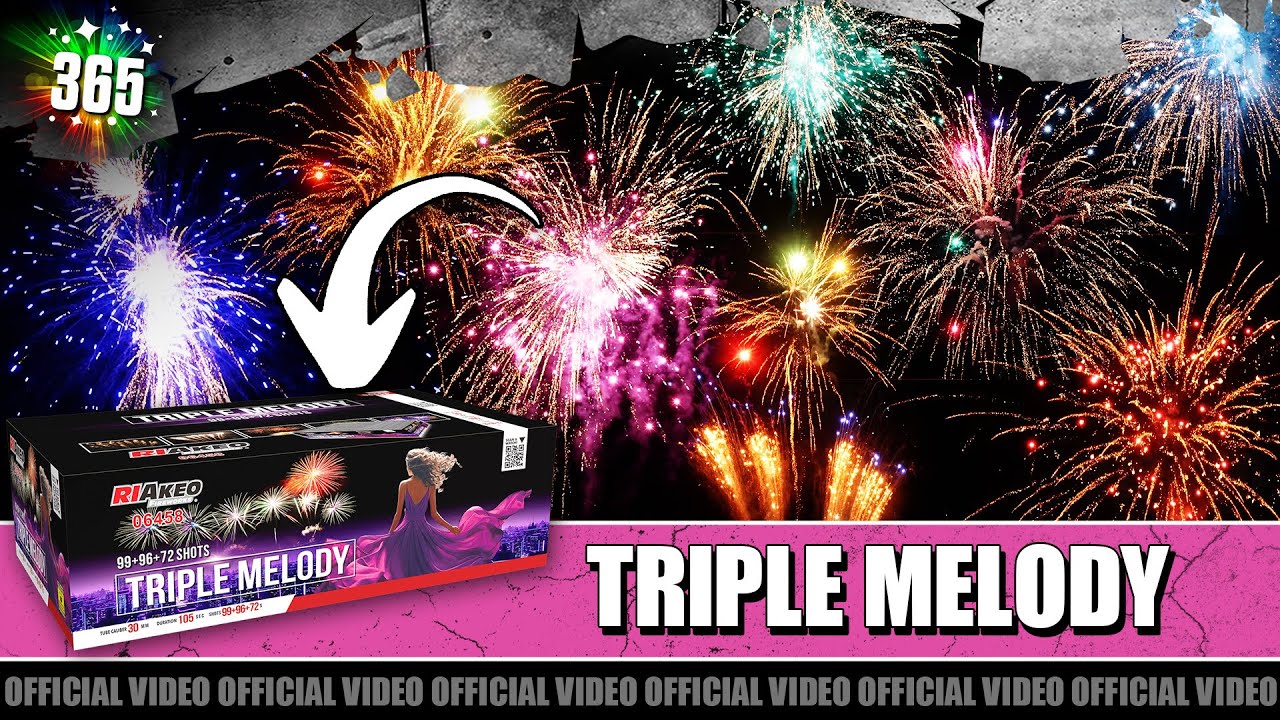 Triple Melody vuurwerk | Riakeo | De állerdikste compound van Riakeo