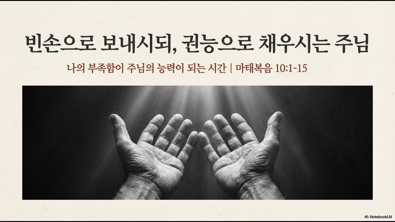 [오늘의말씀] 마 10:1-15 | 박민하 목사 | 빈손으로 보내시되 권능으로 채우시는 예수님