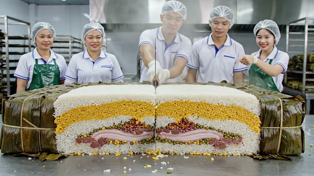 Inside Giant Food Production &ndash; The Making of a Massive Chung Cake