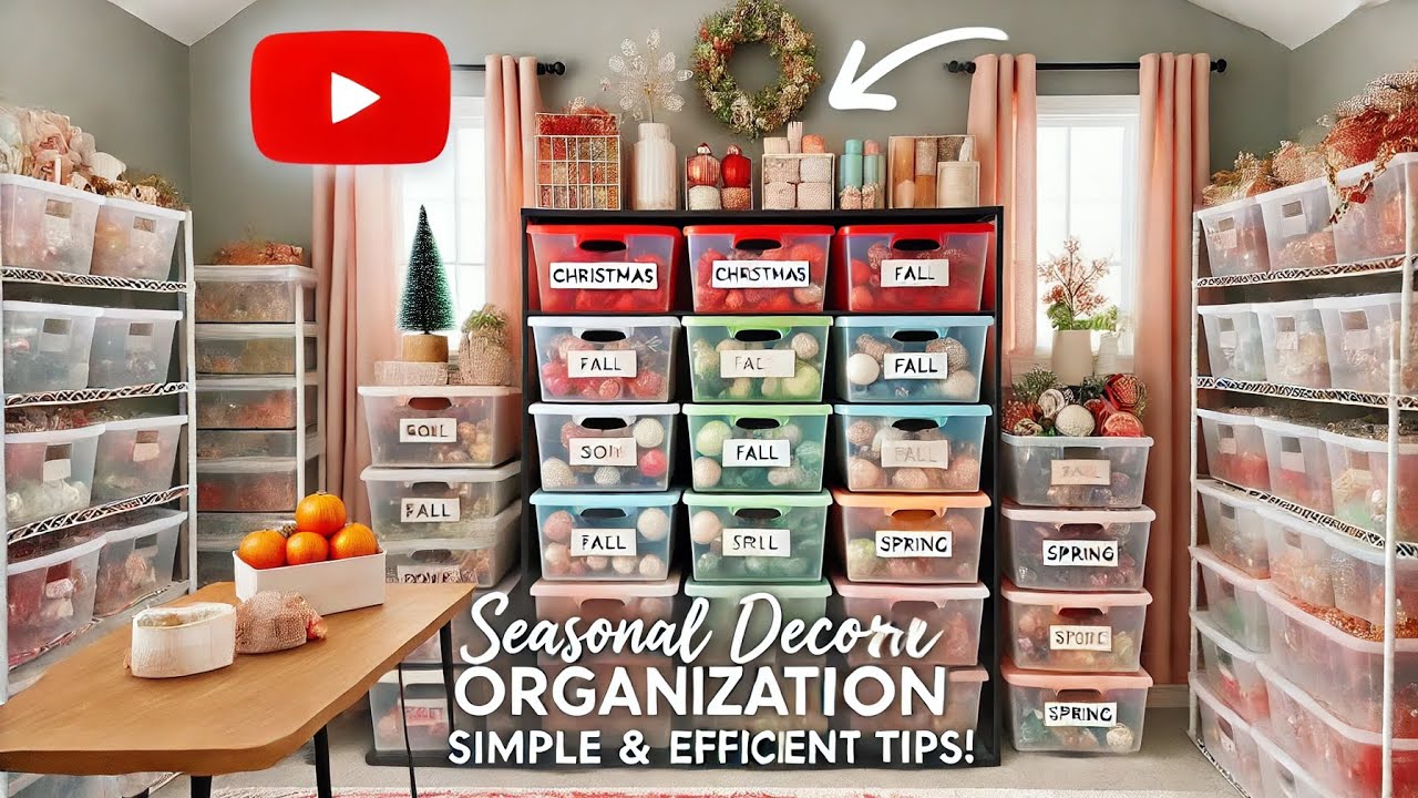 Seasonal Decor Organization: Simple & Efficient Tips