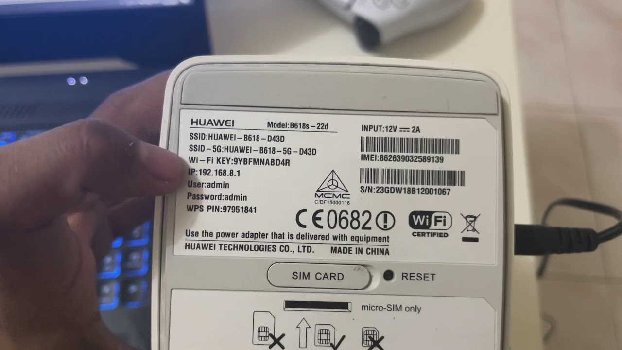 First Use to Setup Huawei B618 Malaysia