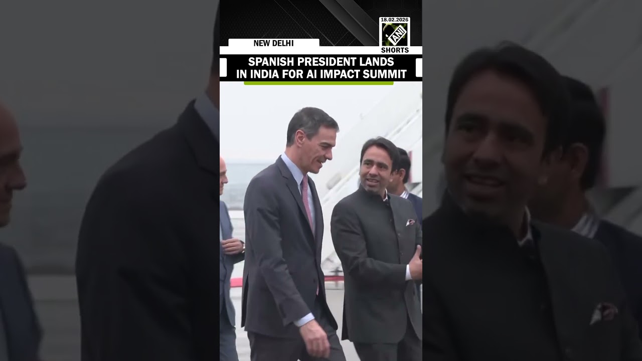 Watch! Spanish President Pedro Sanchez lands in India for AI Impact Summit