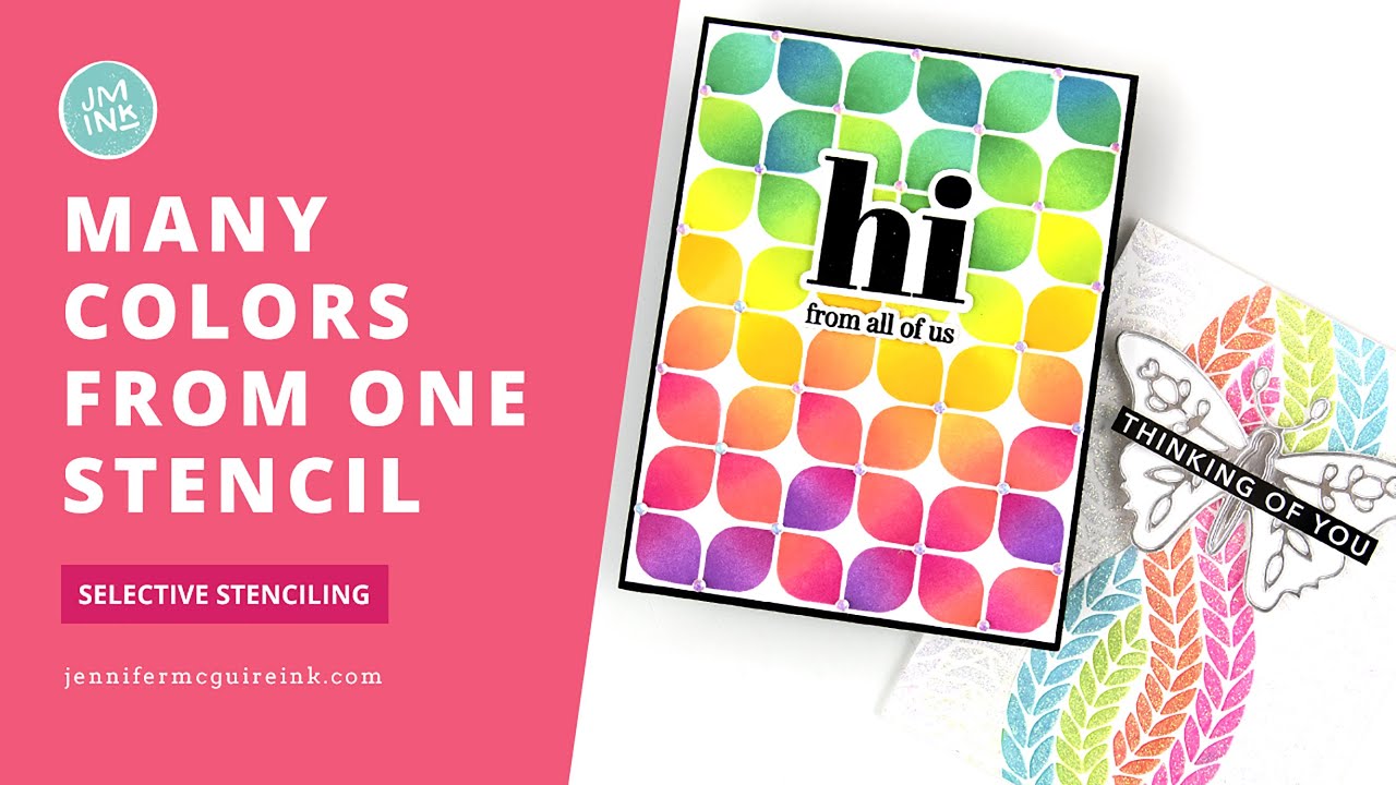 Many Colors From One Stencil!