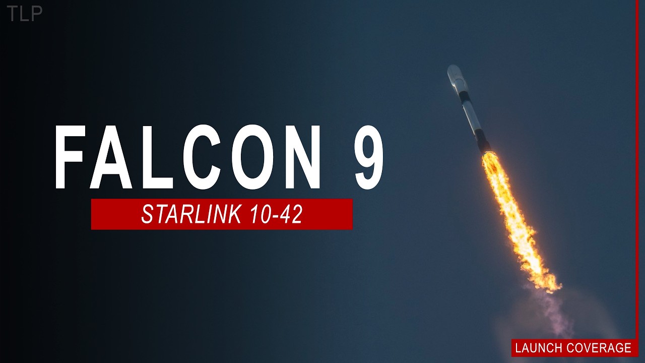 SpaceX Launches Starlink 10-42 Mission from Cape Canaveral, Florida