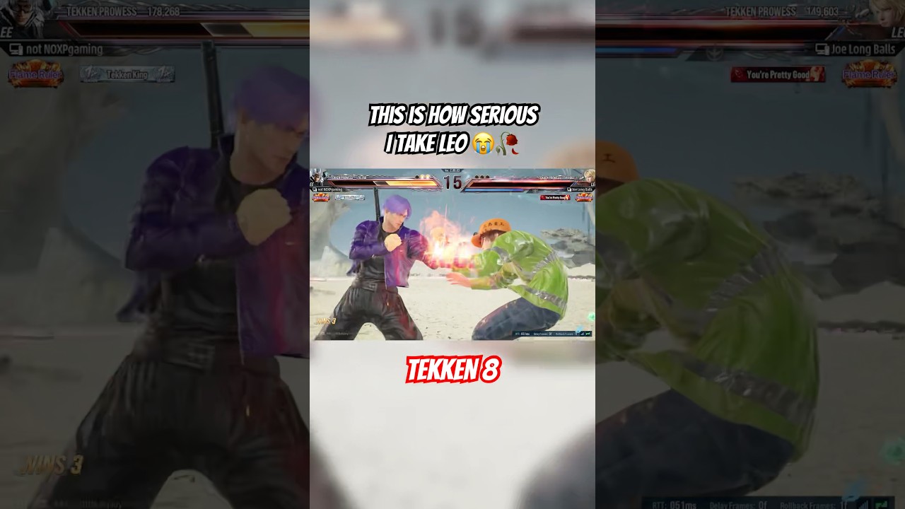 THIS IS HOW SERIOUS I TAKE LEO 😭 [TEKKEN 8 SEASON 2] #tekken8 #tekken #fgc #gaming #shorts
