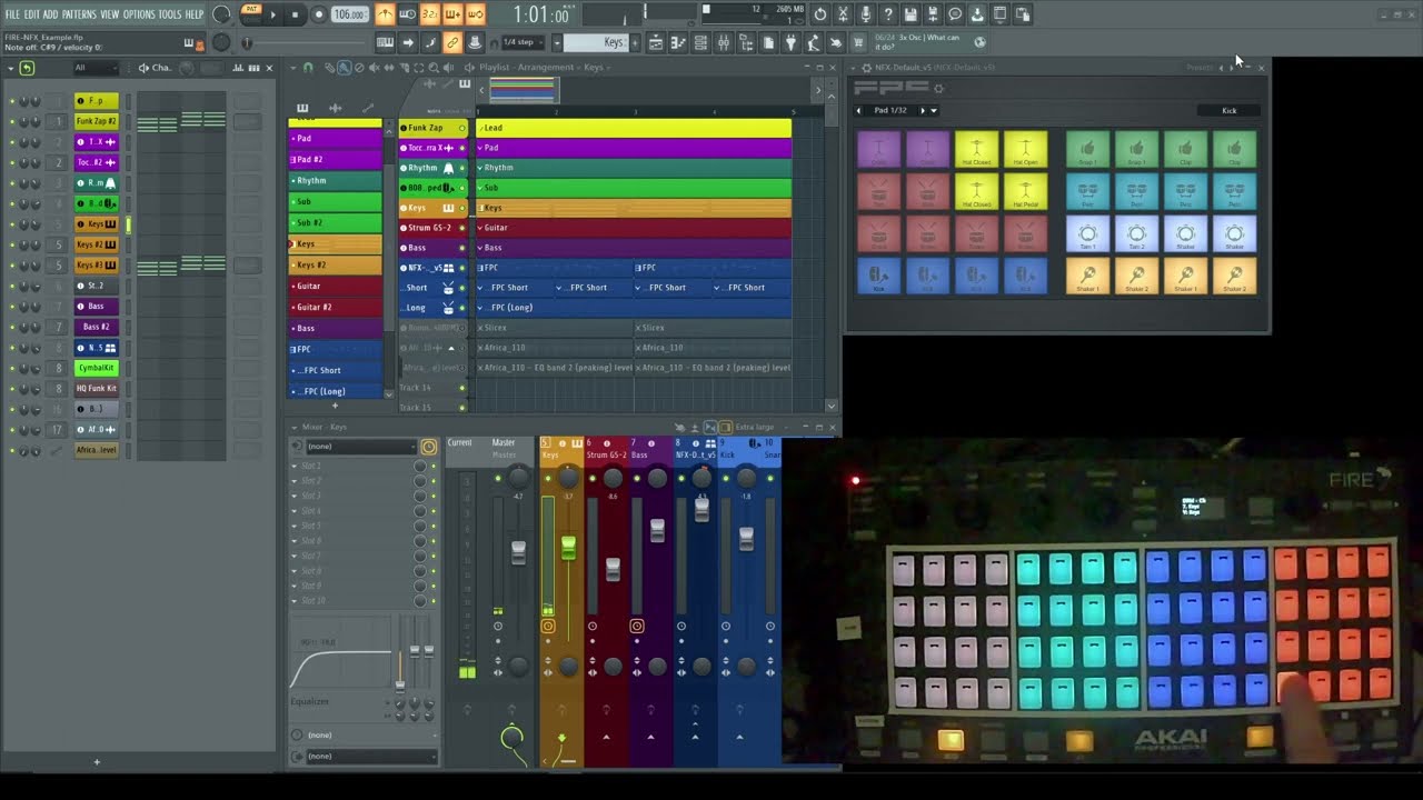 FIRE-NFX 2.0 - The most advanced FL Studio MIDI interface ever? - PART 3 - DRUM Mode