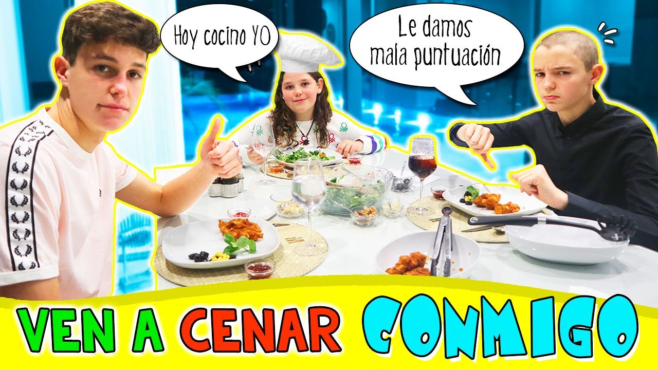 VEN A CENAR CONMIGO 🍽 ¡DANIELA hace la CENA a SUS HERMANOS! 👩‍🍳 Ven a CENAR con THE CRAZY HAACKS