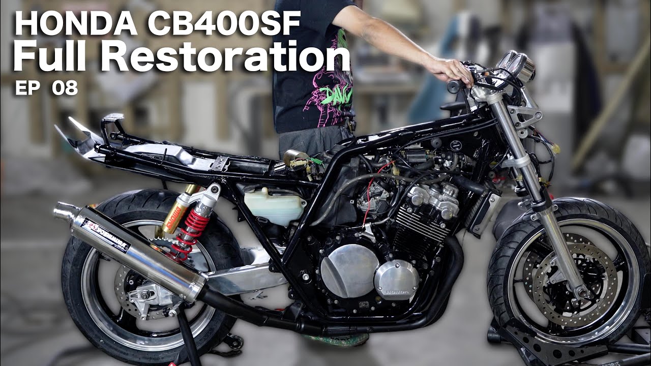 [Полная реставрация мотоцикла HONDA CB400SF ⑧] Капитальный ремонт колес и т. д.