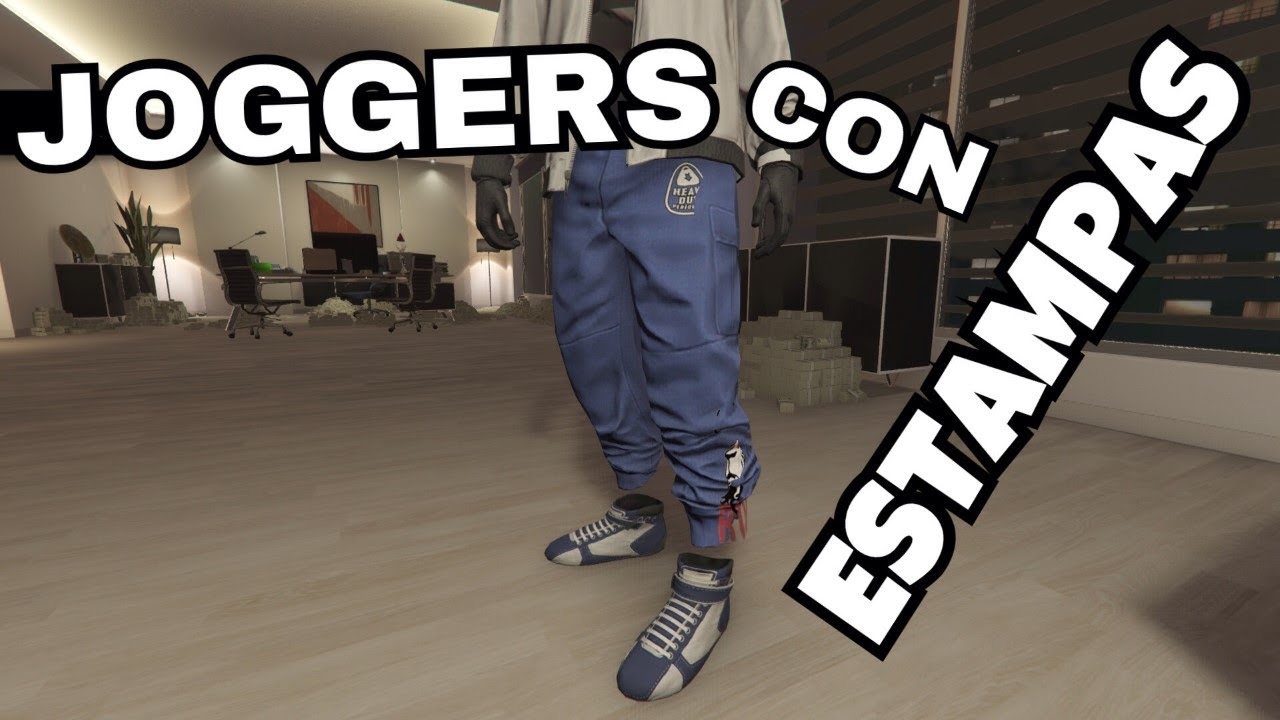 COMO TENER JOGGERS CON LOGOTIPOS (ETIQUETAS,  ESTAMPAS, ETC) EN GTA V ONLINE!