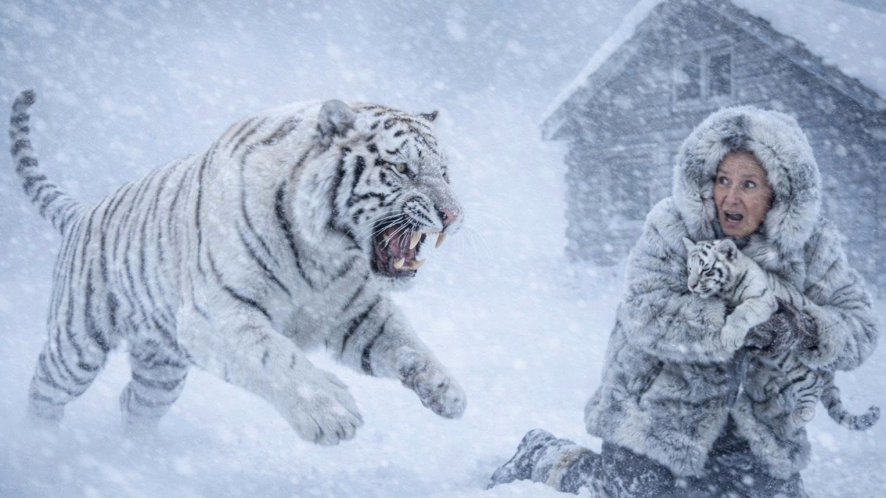 Brutal Winter, a Mother Tiger Came for Help from a 90 year old woman, Living at  71&deg;C in Siberia