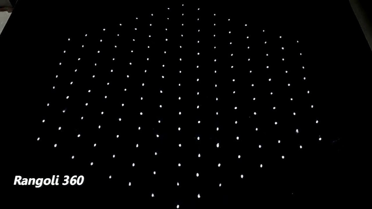 Margazhi Kolam 15X8 Dots #16 | Easy Rangoli | Simple Muggulu Designs | Rangoli 360