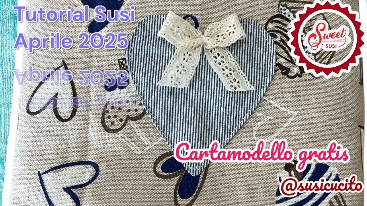 🌹 PORTATOVAGLIOLI idea da regalare o per abbellire la tavola delle feste Tutorial cucito  SUSI